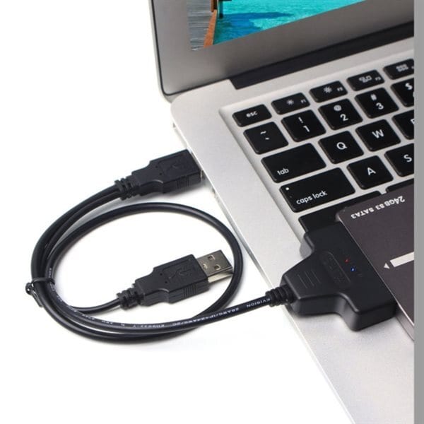 Dobbelt USB 2.0 til SATA harddisc 2.5 SATA HDD / SSD adapter | Elgiganten
