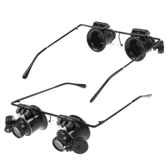 paraply Betinget Fremmedgøre Forstørrelsesbriller x20 med LED-belysning | Elgiganten