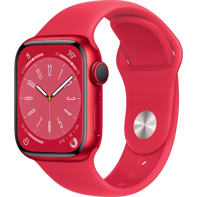 Apple Watch Series 8 41mm GPS (PRODUCT RED alu./PRODUCT RED sportsbånd)