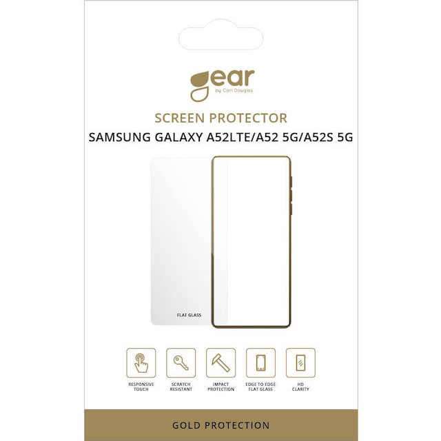 GEAR Hærdet Glas 2.5D Samsung A52 LTE, A52 5G, A52S 5G