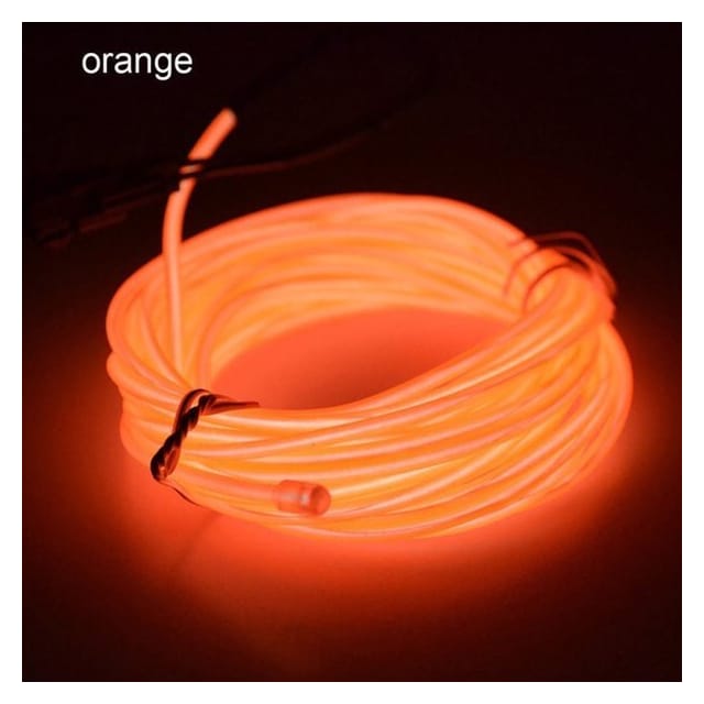 Batteridreven Led Glowstrip Neon-strip 3 Meter - Orange