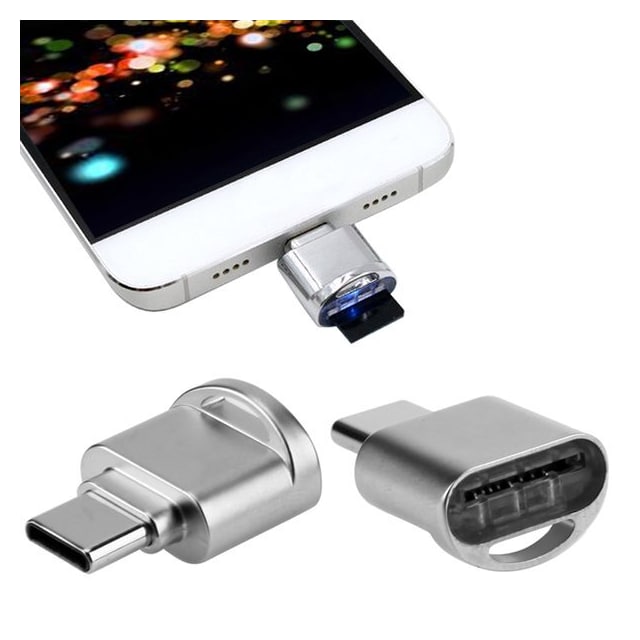 Kortläsare USB 3.1 Typ-C till MicroSD
