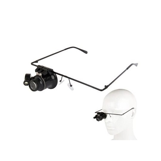 Briller med 20X forstørrelse + LED belysning | Elgiganten