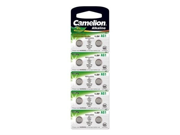 Camelion AG1 / 363 / 364 / LR60 Knapcellebatteri Pakke med 10 stk. |  Elgiganten