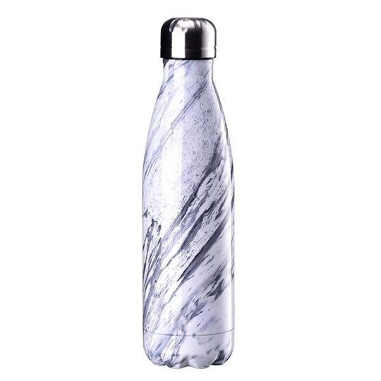 Vandflaske 500 ml rustfrit stål - Marmor | Elgiganten