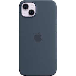 iPhone 14 Plus silikoneetui (storm blue)