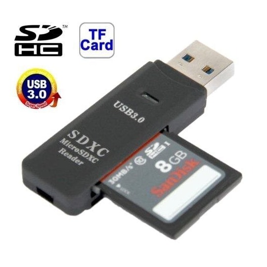 USB 3.0 kortlæser for Micro-SD og SD(HC) | Elgiganten