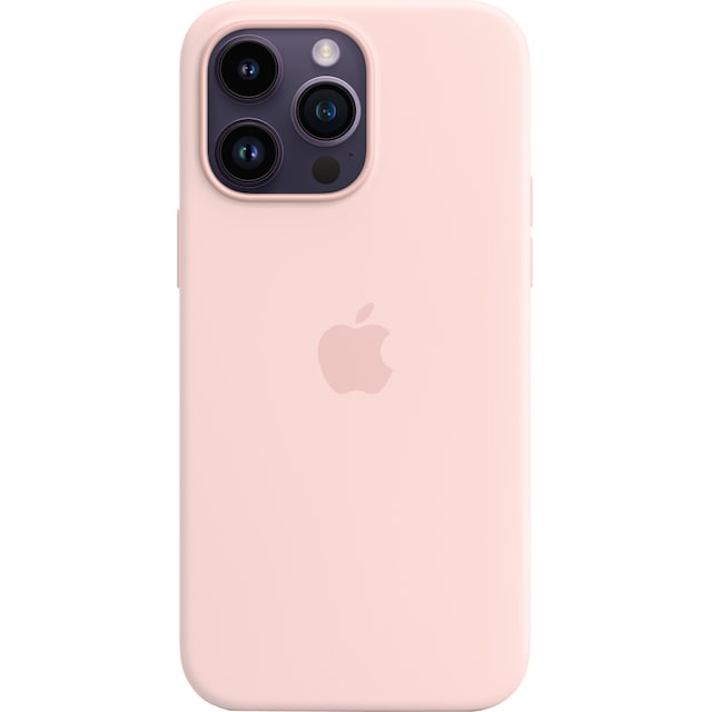 iPhone 14 Pro Max silikone-etui med MagSafe (Chalk Pink)
