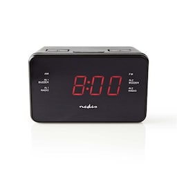 Nedis Digital clockradio med FM 0.9 LED