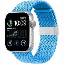Flettet Elastik Armbånd Apple Watch SE 2022 40mm - skyblue