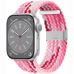 Flettet Elastik Armbånd Apple Watch 8 (45mm) - gradientred