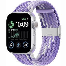 Flettet Elastik Armbånd Apple Watch SE 2022 40mm - gradientpurple