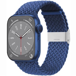 Flettet Elastik Armbånd Apple Watch 8 (41mm) - Blå