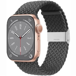 Flettet Elastik Armbånd Apple Watch 8 (41mm) - skygrey