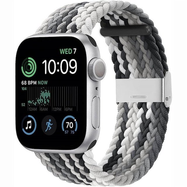 Flettet Elastik Armbånd Apple Watch SE 2022 40mm - Gradientgrey