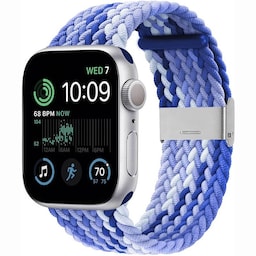 Flettet Elastik Armbånd Apple Watch SE 2022 40mm - Gradientblue