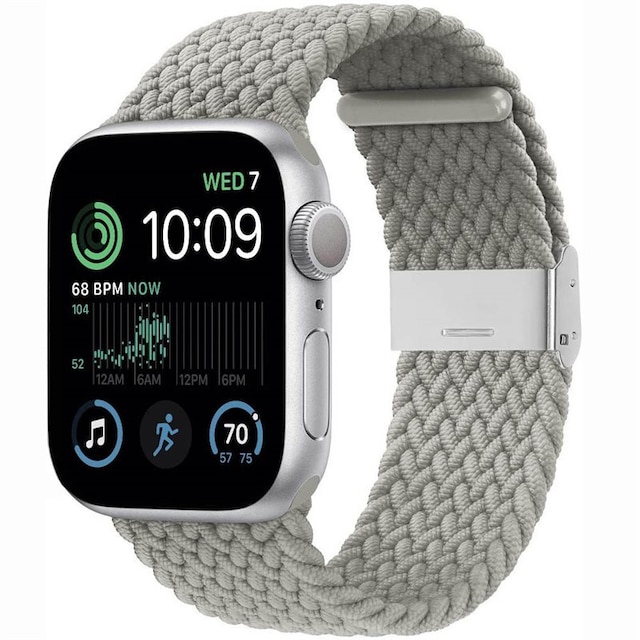 Flettet Elastik Armbånd Apple Watch SE 2022 40mm - Stone