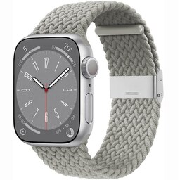 Flettet Elastik Armbånd Apple Watch 8 (41mm) - Stone