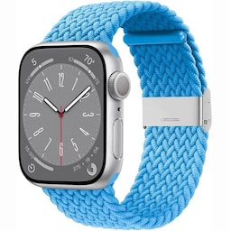 Flettet Elastik Armbånd Apple Watch 8 (41mm) - skyblue
