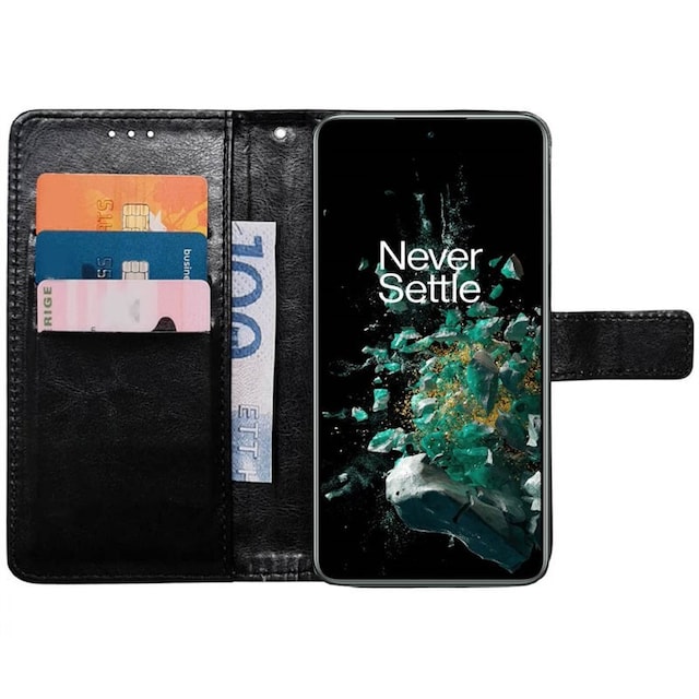 Wallet cover 3-kort OnePlus 10T 5G - Sort