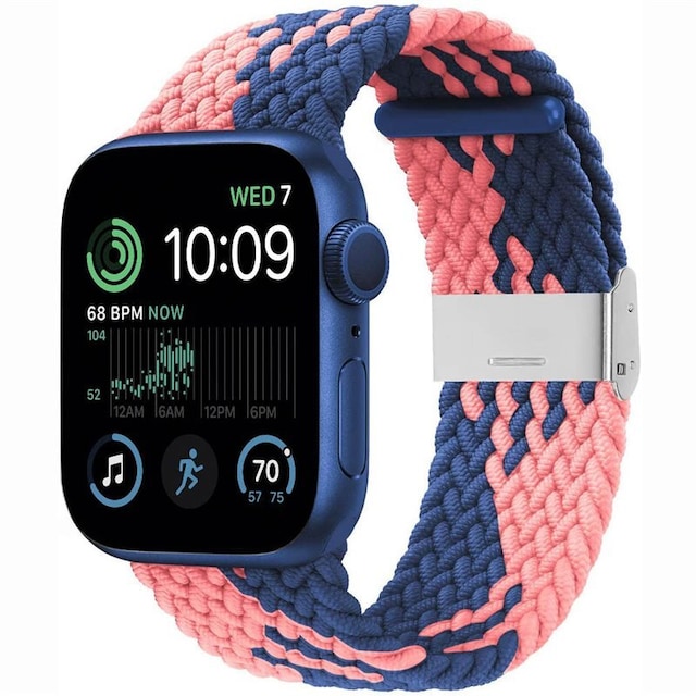 Flettet Elastik Armbånd Apple Watch SE 2022 40mm - bluepowder