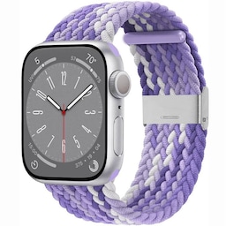 Flettet Elastik Armbånd Apple Watch 8 (41mm) - gradientpurple