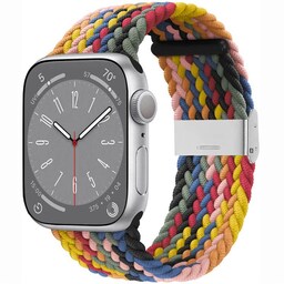 Flettet Elastik Armbånd Apple Watch 8 (41mm) - rainbow
