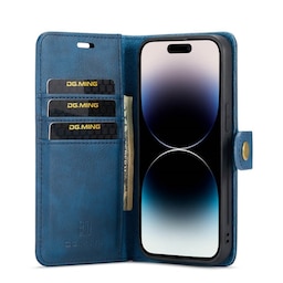 Wallet DG-Ming 2i1 Apple iPhone 14 Pro - Blå