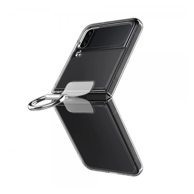 Spigen Samsung Galaxy Z Flip 4 Cover Thin Fit Ring My Sketch Crystal Clear