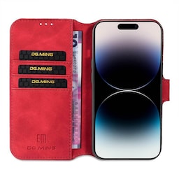 DG-Ming Wallet cover 3-kort Apple iPhone 14 Pro Max - Rød