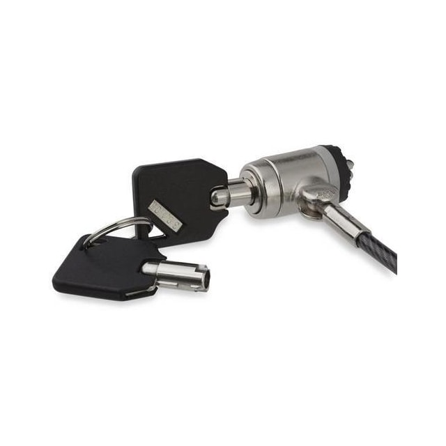 StarTech.com LTLOCKKEY, 2 m, Kensington, 2 nøgler, Sort, Sølv