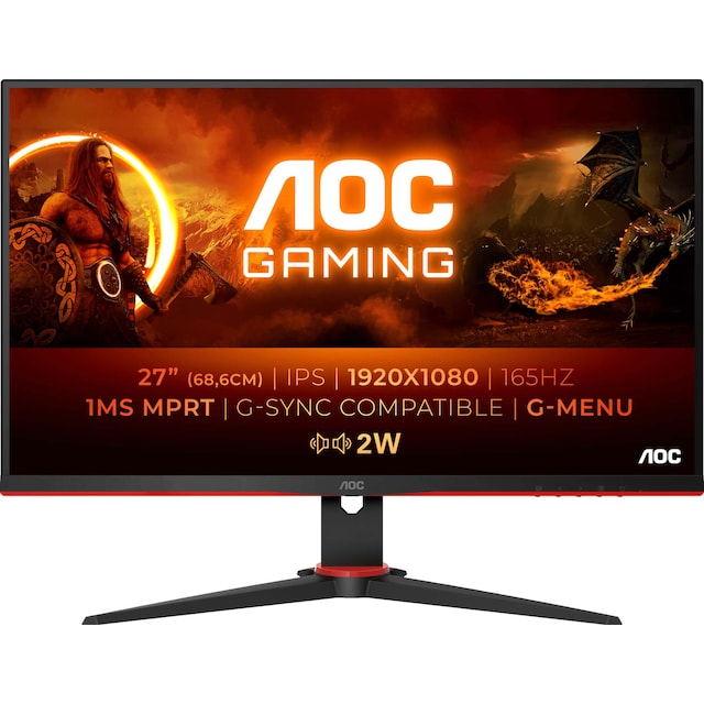 AOC 27G2SPAE/BK 27" gaming-skærm