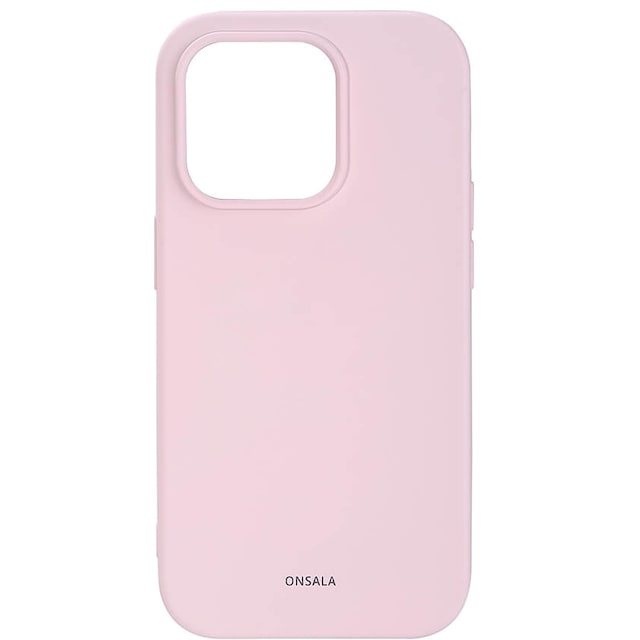 Onsala Silicone cover til iPhone 14 Pro (chalk pink)