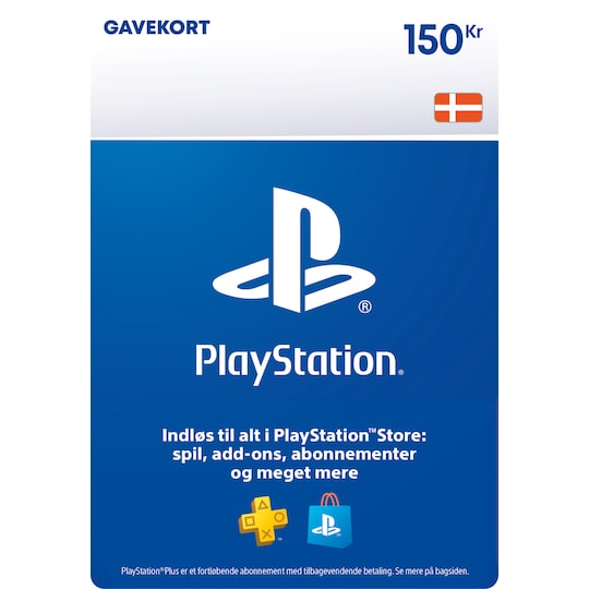 PlayStation Store PSN gavekort 150 DKK