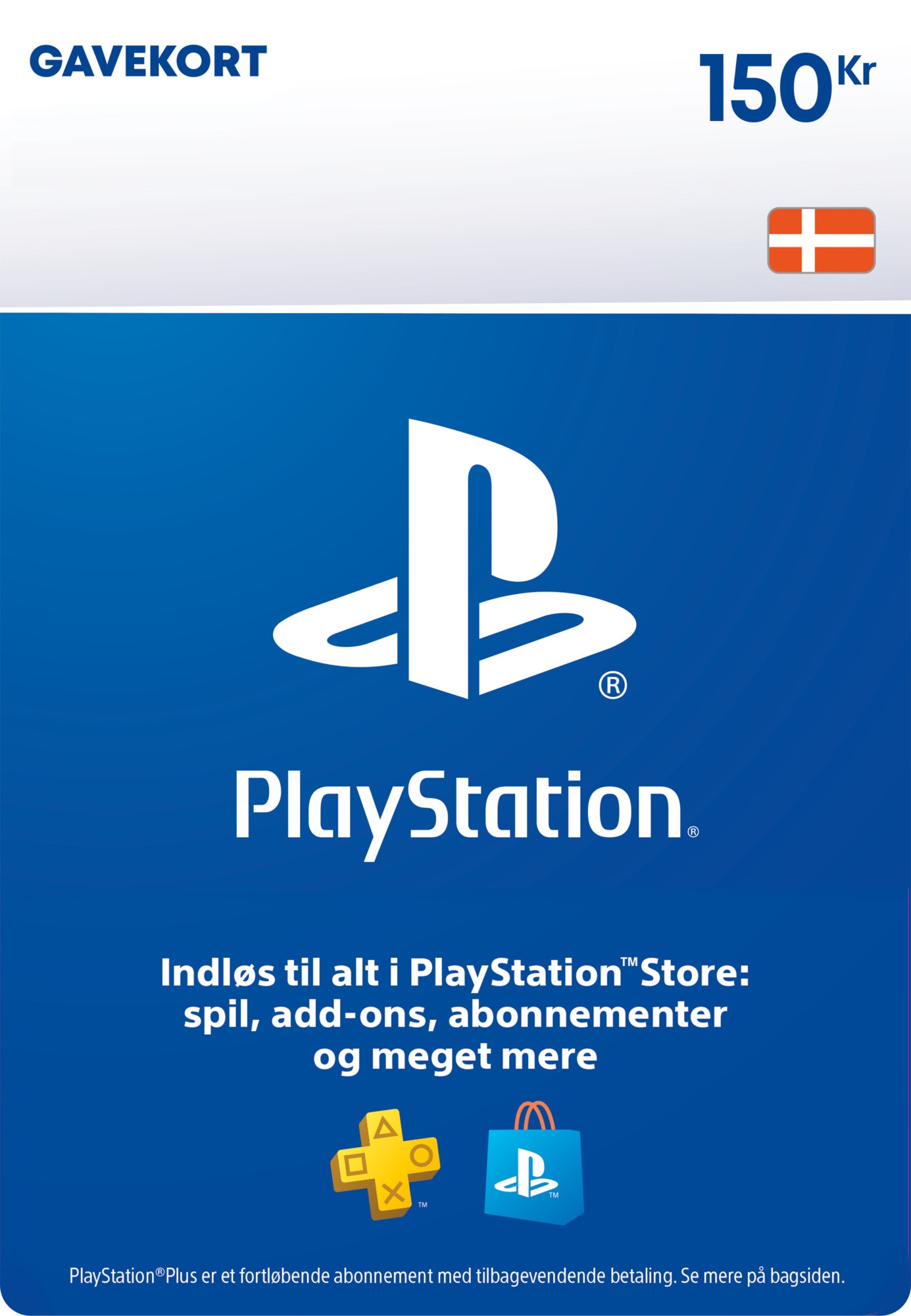 PlayStation Store PSN gavekort 150 DKK | Elgiganten