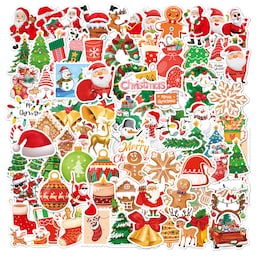 Juleklistermærker 100 stk MultiColor