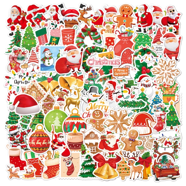 Juleklistermærker 100 stk MultiColor