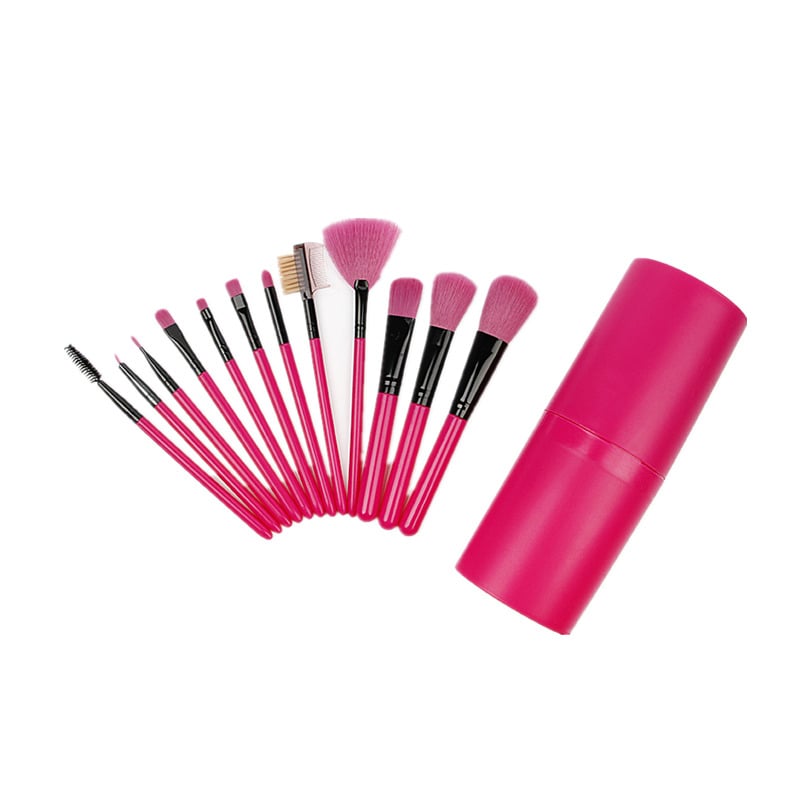 Professionelle makeup børster sæt makeup værktøjssæt med opbevaringsboks 13  stk Lyserød | Elgiganten