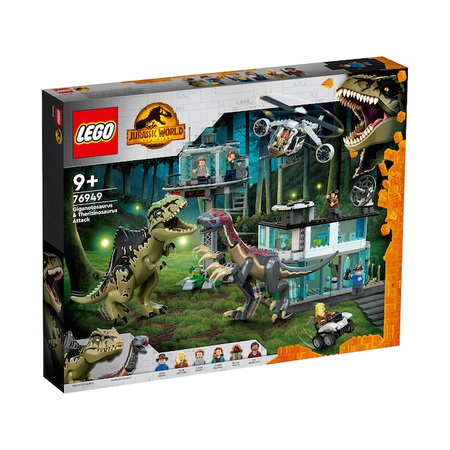 LEGO Giganotosaurus og therizinosaurus-angreb