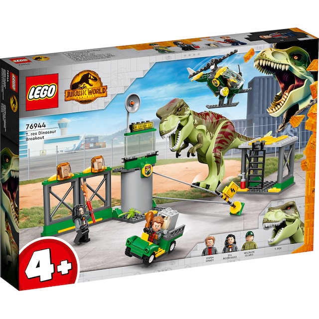 LEGO T. rex på dinosaurflugt