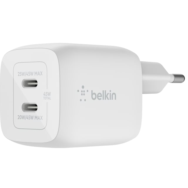 Belkin 45W Dual USB-C oplader