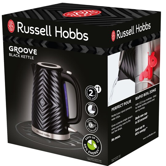 Russel Hobbs Groove elkedel 26380-70 (sort) | Elgiganten