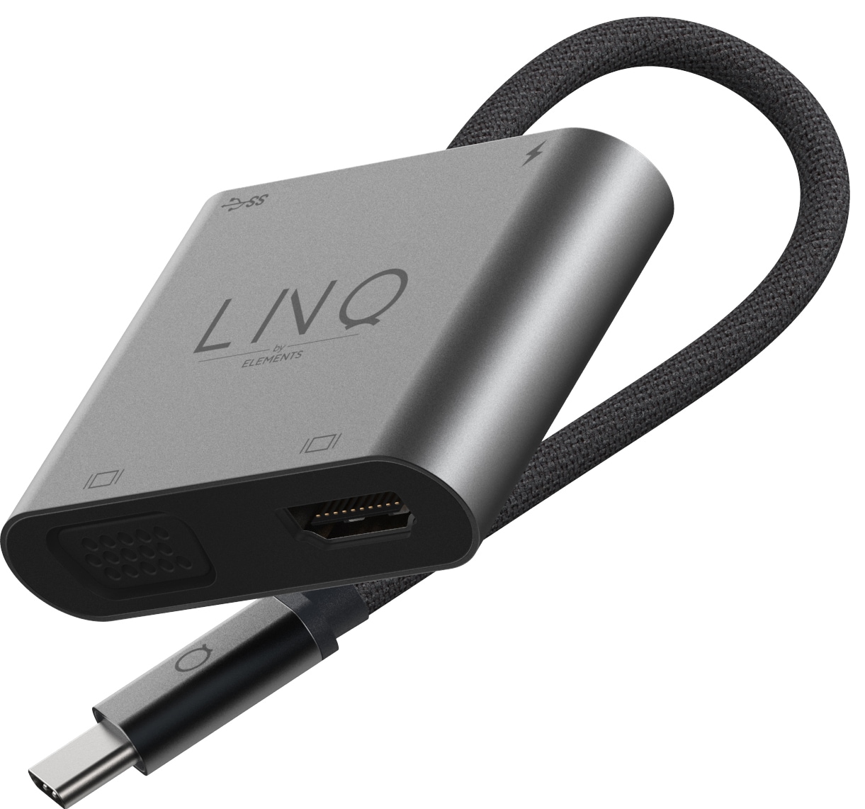 LinQ 4-i-1 USB-C adapter | Elgiganten