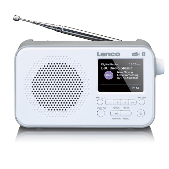 Lenco PDR-035 DAB Radio, Hvid | Elgiganten