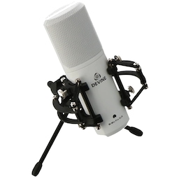 Devine M-Mic PRO XLR W Large-Diaphragm Condenser Microphone, Hvid