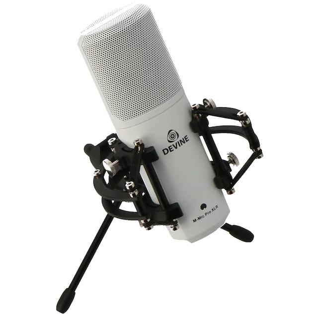 Devine M-Mic PRO XLR W Large-Diaphragm Condenser Microphone, Hvid