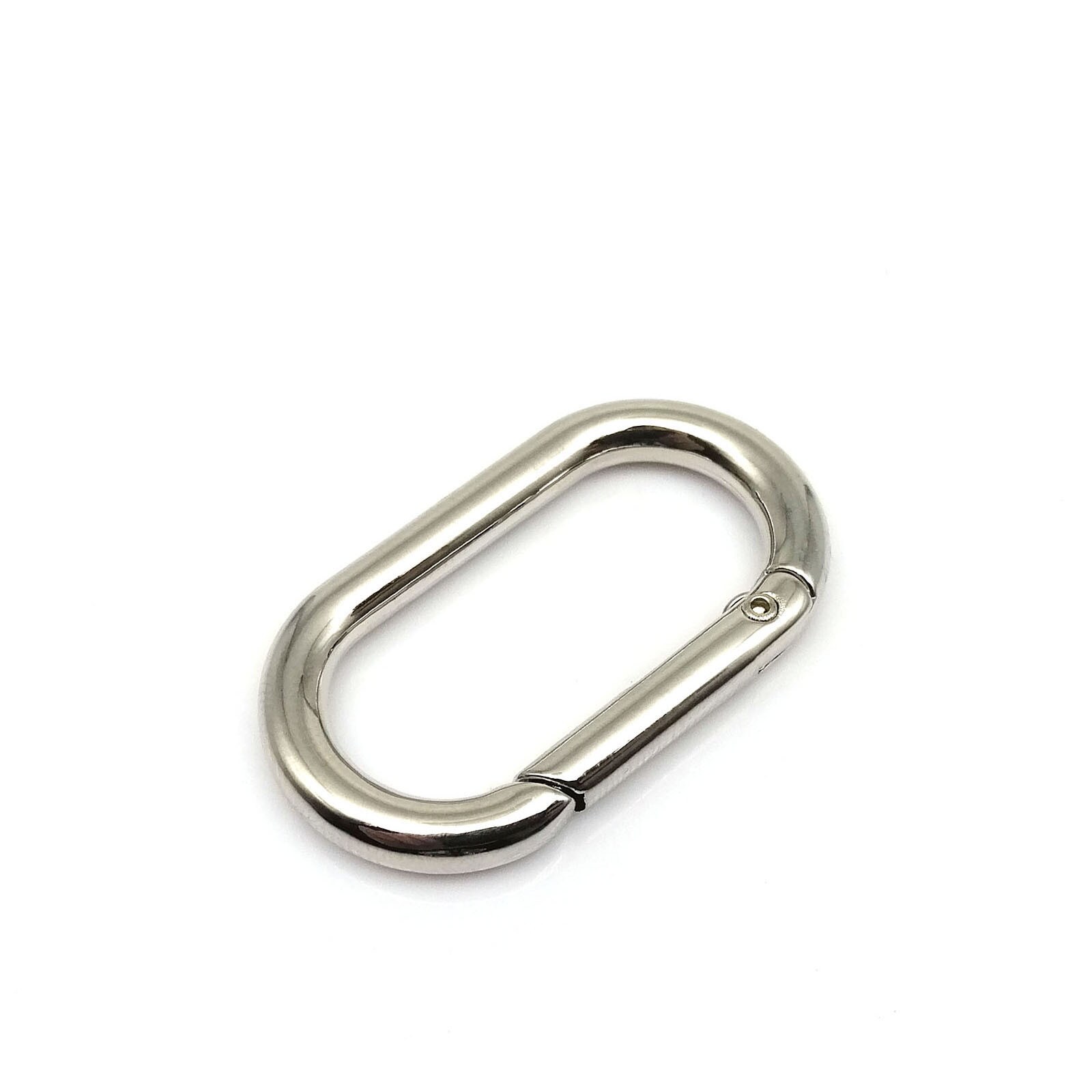 Oval nøglering karabinhage Sølv 25 mm | Elgiganten