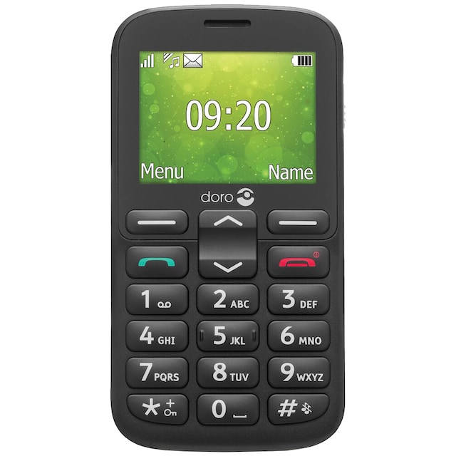 Doro 1385 mobiltelefon (sort) - Kun 2G