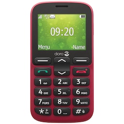 Doro 1385 mobiltelefon (rød) - Kun 2G