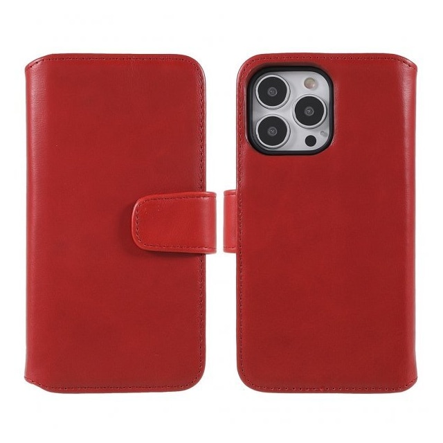 Nordic Covers iPhone 14 Pro Max Etui Essential Leather Poppy Red